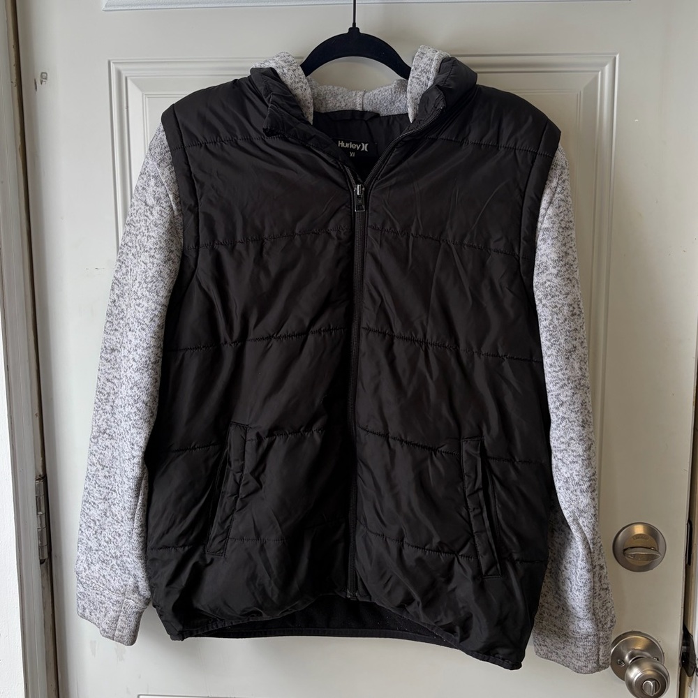 Hurley Puffer Vest Hoodie Combo 🖤